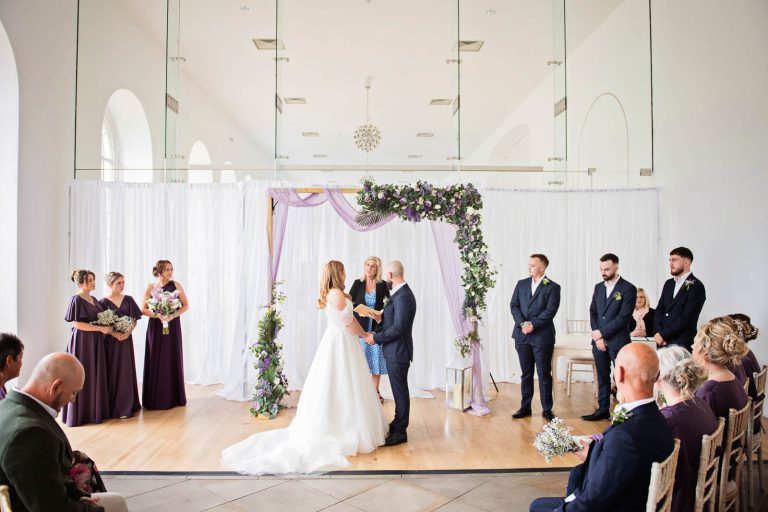 Photo of a wedding ceremony,