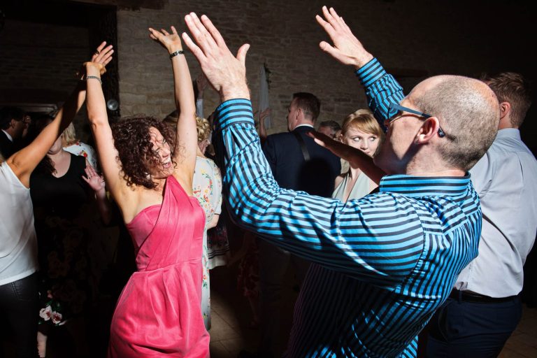 Disco dancing at Kingscote Barn