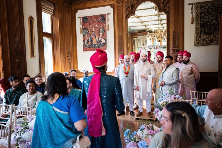 Kanyadaan, wedding ceremony at Manor By The Lake, photo by Blooming Photography