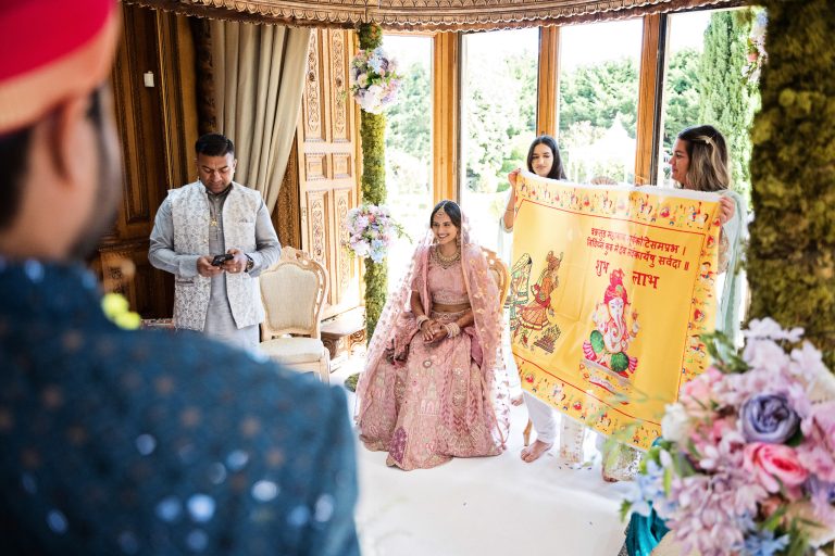 Hindu wedding ceremony, Manor By The Lake, Cheltenham photograph by Blooming Photography