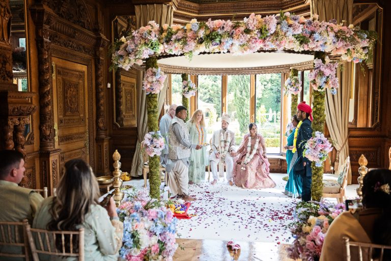 Indian wedding ceremony by cheltenham wedding photographer, Blooming Photography