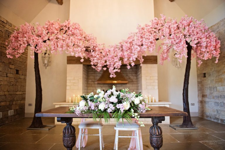 Wedding ceremony set up at Blackwell Grange