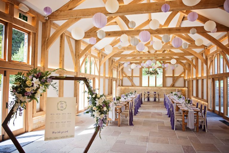 Mickleton Hills Farm wedding breakfast table layout plus impressive table plan.