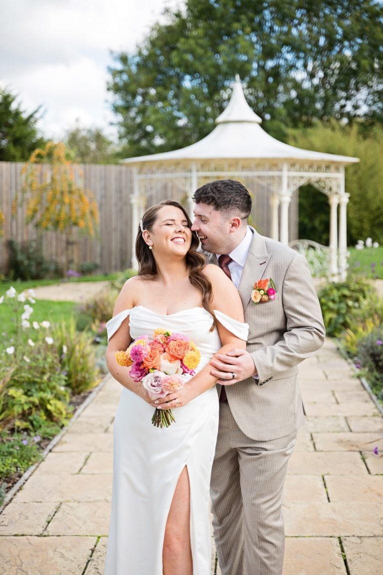Portrait photo of the bride and groom.