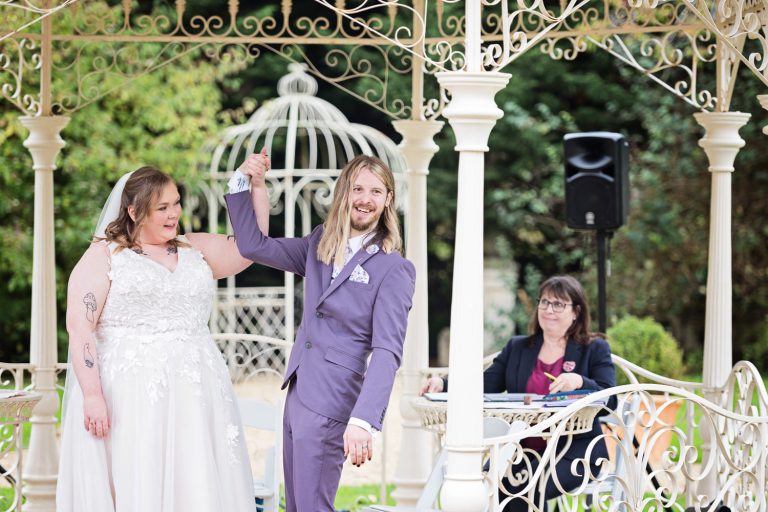 Emmerdale actor James Moore celebrates getting married to his wife, Sophie at Manor By The Lake.