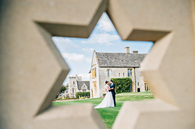 Relaxed couple portraits photograph at Ellenborough Park.