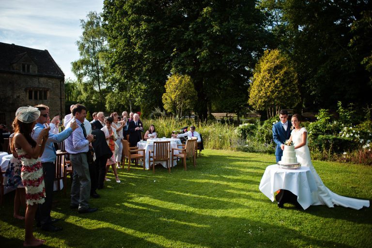 Cutting the cake (Outside) The Slaughters Country Inn