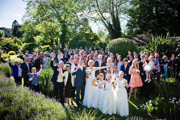 Wedding party at The Swan Hotel, Bibury.