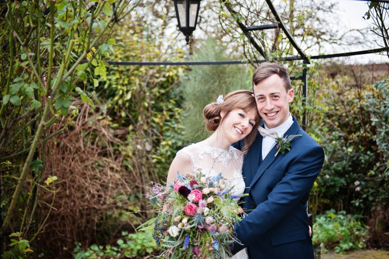 Winter wedding at Kingscote Barn.