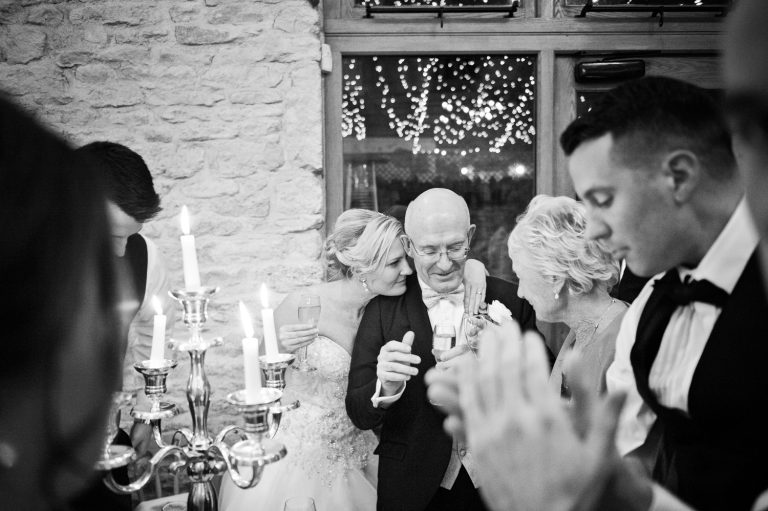 Story telling photo of Bride loving her dad