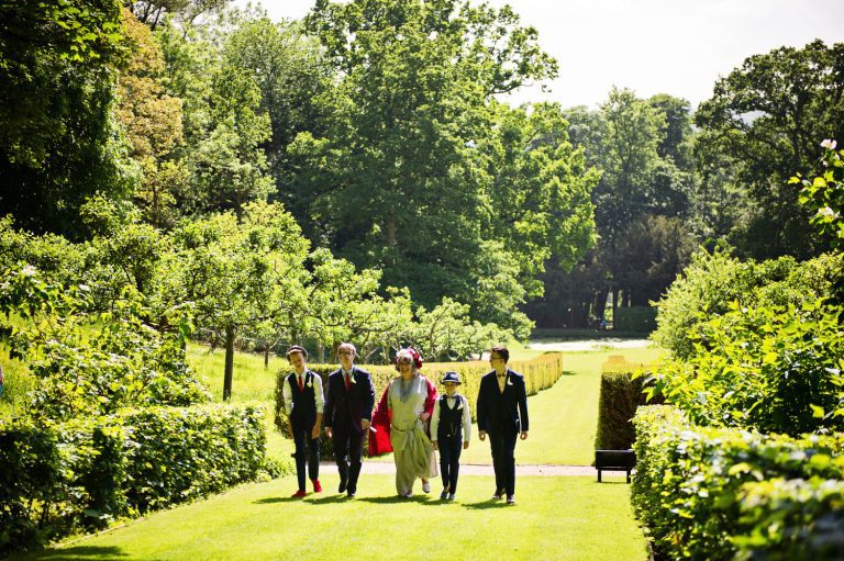 Candid wedding moments at Painswick Rococo Garden